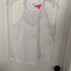 Lilly Pulitzer White  Embellished Tank Top